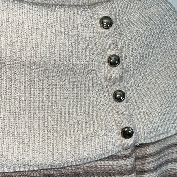 White House Black Market Cashmere Off-The-Shoulder Degrade Sweater - Picture 6 of 15